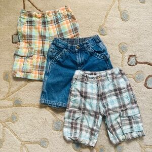 Boys Shorts Plaid Denim Size 4T